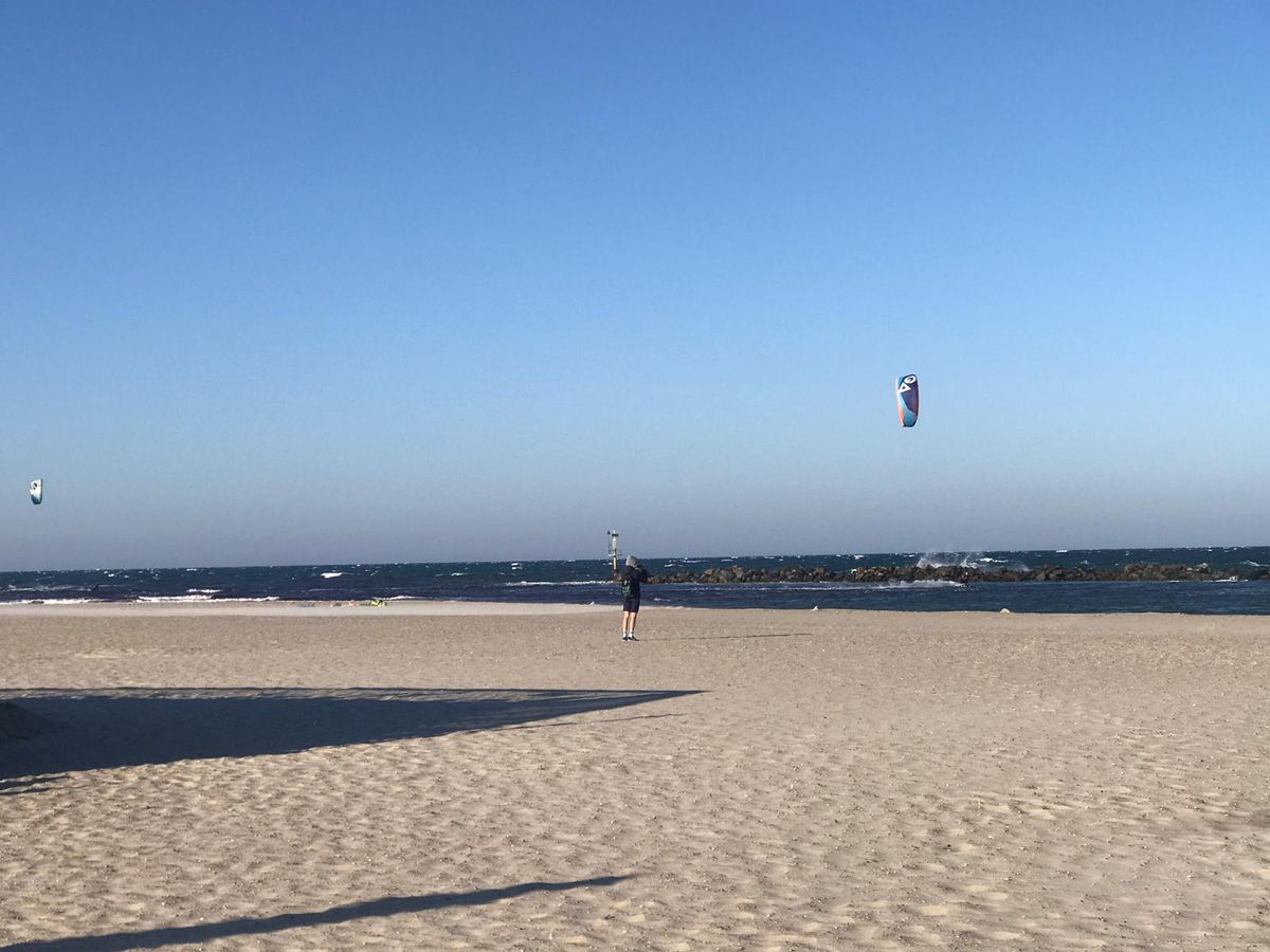 Weiter Sandstrand an der Ostsee